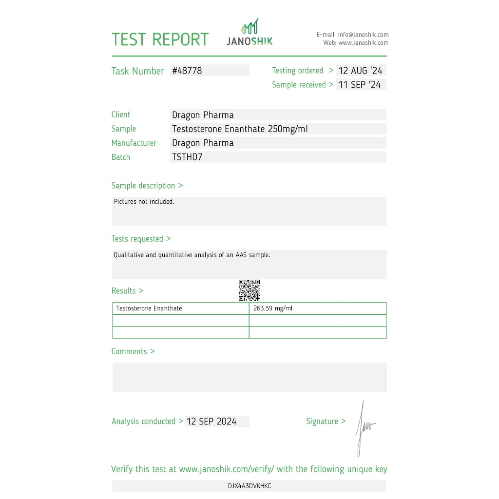 ENANTAT 250 250 mg/ml 10 ml by Dragon Pharma, Europe