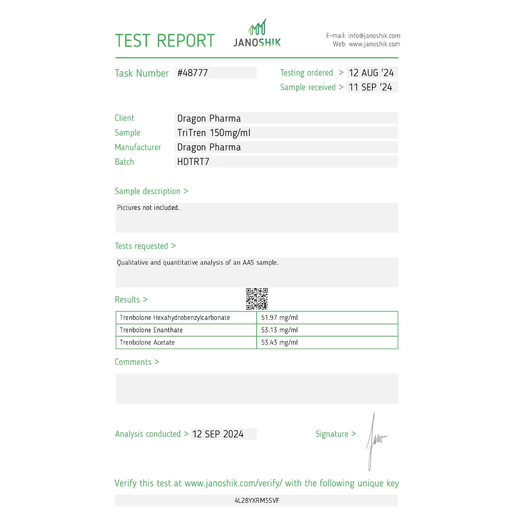 TRI-TREN 150 150 mg/ml 10 ml by Dragon Pharma, Europe