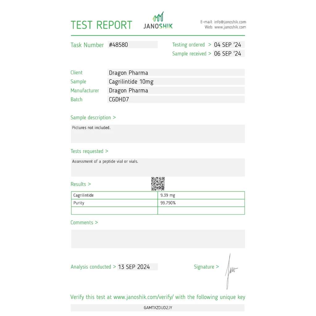 CAGRILINTIDE ACETATE 10MG