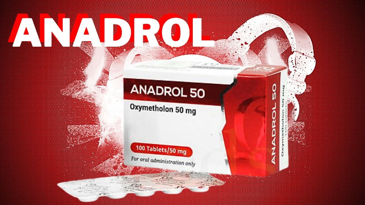 Close-up of Anadrol tablets in a blister pack.