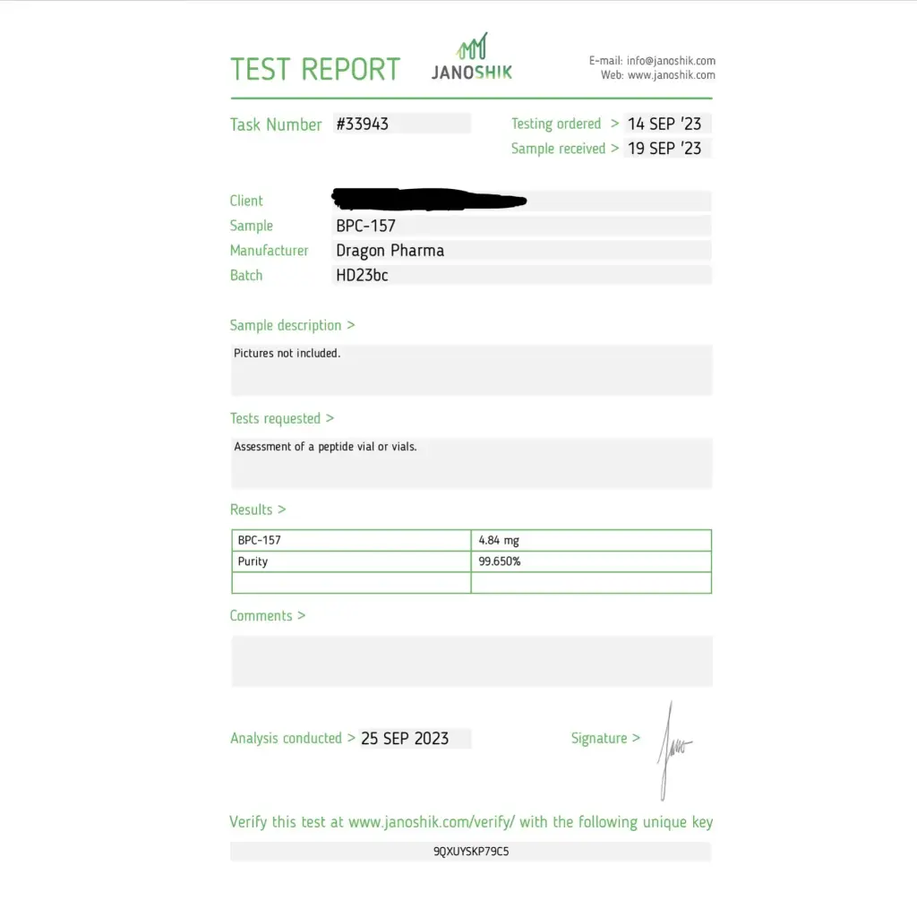 BPC 157 - vial by Dragon Pharma, Europe BPC 157 - vial by Dragon Pharma, Europe