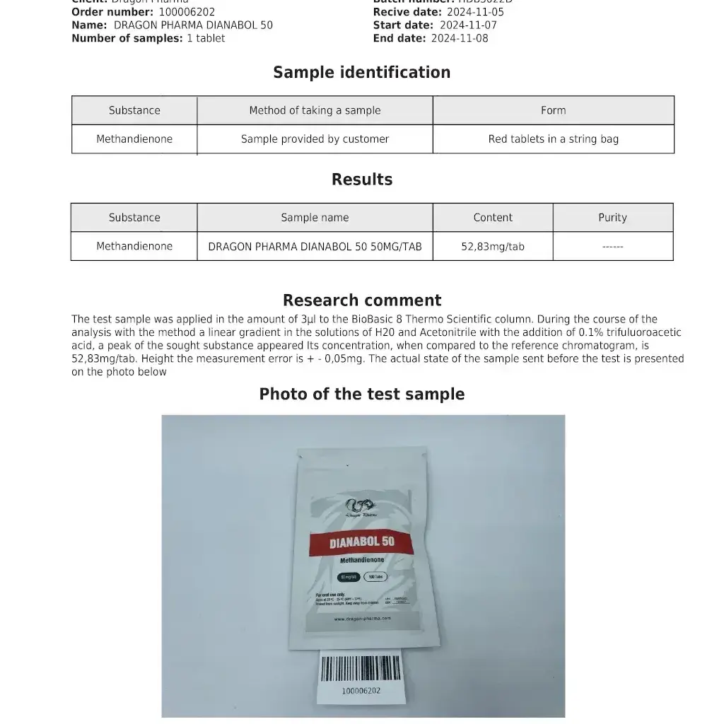 DIANABOL 50 - 100 tabs by Dragon Pharma, Europe DIANABOL 50 - 100 tabs by Dragon Pharma, Europe
