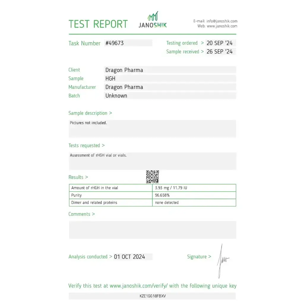 DRAGONTROPIN 100 IU - kit by Dragon Pharma, Europe DRAGONTROPIN 100 IU - kit by Dragon Pharma, Europe