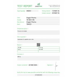 TB 500 5 mg/ml vial by Dragon Pharma, Europe